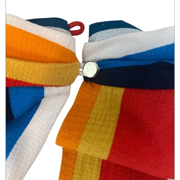 Julia Jordan Size 10 Multicolor Striped High Low Hem Halter Maxi Dress - Picture 8 of 8